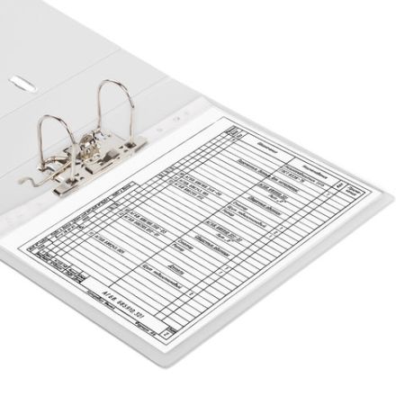 Папка-регистратор А4 70мм BRAUBERG  с двухсторонним покрытием из ПВХ , белая 1/20