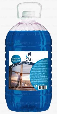 Средство для мытья стекол и зеркал ПЭТ 5л GAS 1/4 