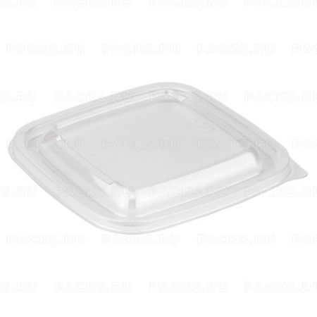 Крышка для контейнера ПЭТ СпК-1212 (126х126х5) Кубик прозрачная ПолиЭр 50/500
