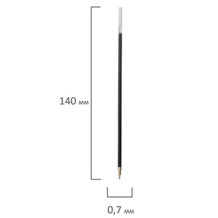 Стержень шариковый масляный синий 140мм узел 0,7мм линия 0,35мм BRAUBERG 1/100