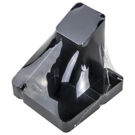 Подставка-органайзер 115х122х111мм 4 отделения черная BRAUBERG OFFICE STYLE 1/12 (Клиент)