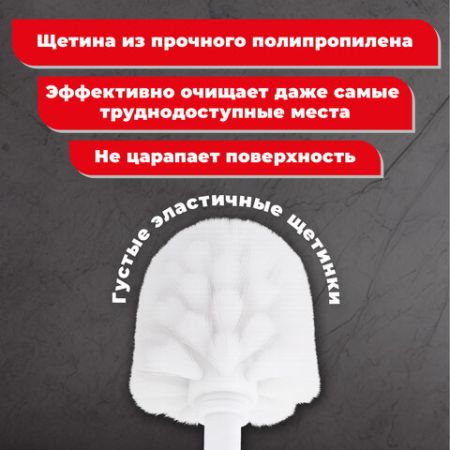 Ерш для унитаза ЛАЙМА, с подставкой, нержавеющая сталь, зеркальный 1/24 (клиент)