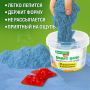 Песок для лепки кинетический 01цв 500г синий 2 формочки BRAUBERG KIDS 1/12