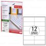 Этикетка самоклеящаяся 105х48мм 50л 12этикеток белая TANEX 1/20  (клиент)