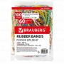 Резинка банк 100гр 60мм натуральный каучук цветные BRAUBERG 1/10/200