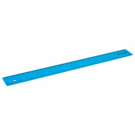 Линейка 30см пластиковая гибкая неоновая ассорти BRAUBERG 1/30 (Клиент)