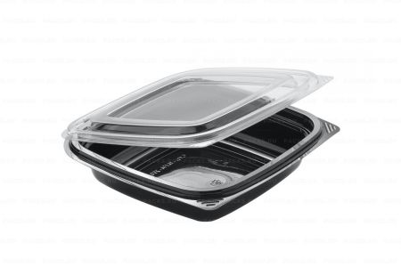 Контейнер с крышкой ПЭТ (138х138х35) СКр-14/14-250 двухцветный UPAX-UNITY 400/400 nelK