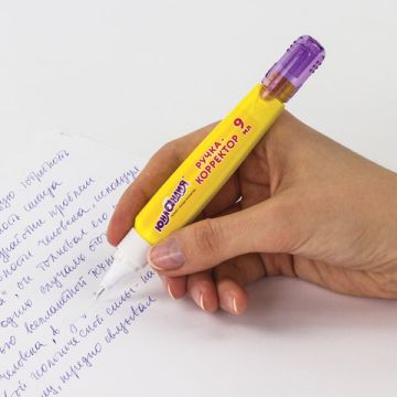 Корректор-ручка 9мл металлический наконечник ЮНЛАНДИЯ 1/12