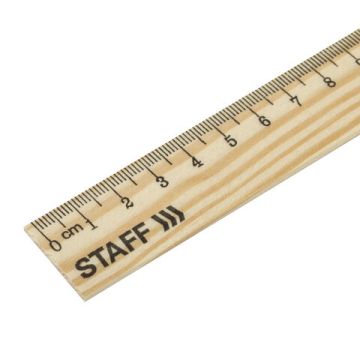 Линейка 25см деревянная канадская сосна STAFF 1/72