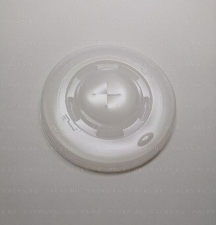 Крышка для бумажных стаканов d 90 мм под трубочку МК 90 матовая Хухтамаки 150/1800