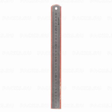 Линейка 30см металлическая BRAUBERG 1/20/200