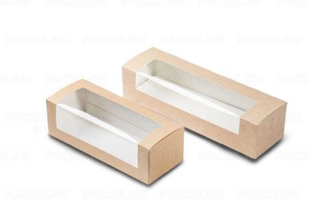 Коробка для сладостей с окном 200х80х60мм OSQ SHOW BOX М 25/175