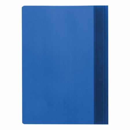 Папка скоросшиватель с прозр верхн лист STAFF синий 1/25