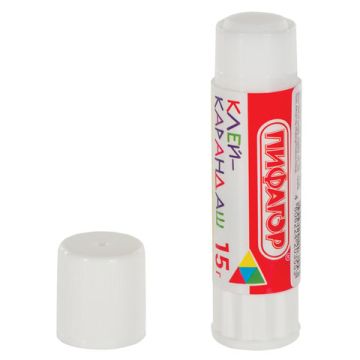 Клей-карандаш 15г ПИФАГОР 1/24/648