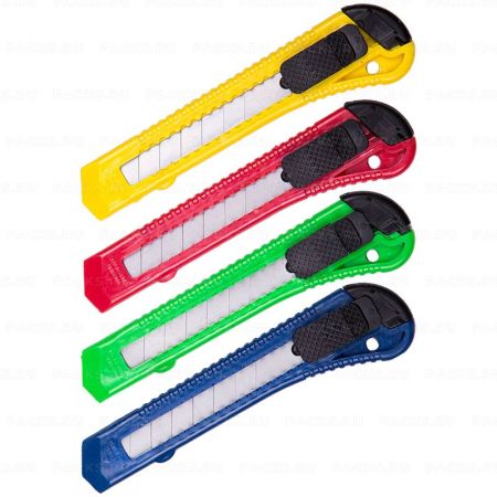 Нож канцелярский 18мм с фиксатором OfficeSpace 1/20