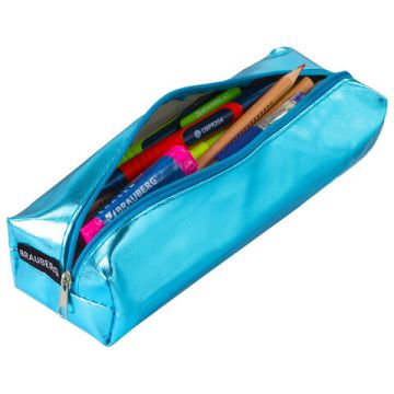 Пенал-косметичка 20х6х4см под иск.кожу, ассорти 5цв Винтаж BRAUBERG 1/20/160