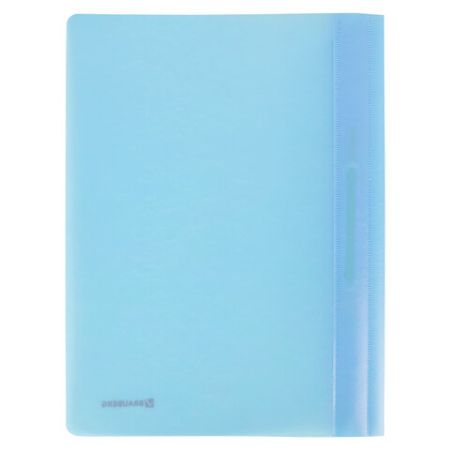 Папка скоросшиватель с прозр верхн лист BRAUBERG А4 аквамарин 1/25 (Клиент)