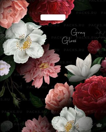 Пакет с вырубной ручкой (39х48)-50 Грэй Глосс Нежность Тико 50/500