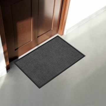 Коврик входной ворсовый влаго-грязезащитный ЛАЙМА/ЛЮБАША 60х90см серый 1/10 (Клиент)