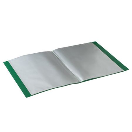 Папка  40 вклад. STAFF, зеленая, 0,5мм 1/5/40 (Клиент)