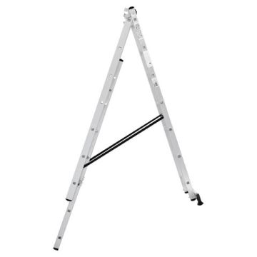 Лестница-трансформер 3-х секционная 3х7 ступеней высота 4,5м до 150кг (Тендер)