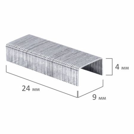 Скобы №10 1000шт ОФИСНАЯ ПЛАНЕТА 1/10/600