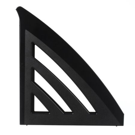 Лоток вертикальный для бумаг 245х90х285мм черный Office style Brauberg 1/10 (Клиент)