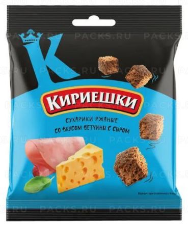Продукты, Сухарики Кириешки ветчина и сыр 40 гр 1/60