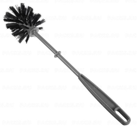 Ерш для унитаза  серый с черной щетиной без подставки AZUR 1/50 