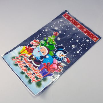 НГ Пакет подарочный (25х40) полипропилен мет+рис 1/1000