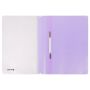 Папка скоросшиватель с прозр верхн лист BRAUBERG А4 лиловый 1/25 (Клиент)