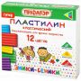 Пластилин 12цв 120г классический стек Эники-Беники Супер ПИФАГОР 1/48