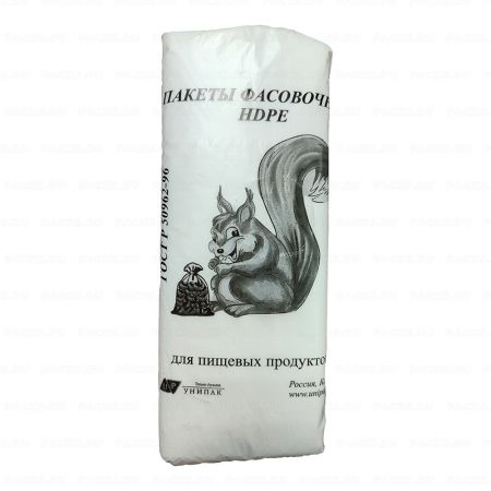 Пакет фасовочный Евро (18х27)-6 Унипак (600) Белочка 1/10