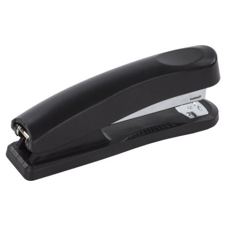 Степлер №24/6, 26/6 BRAUBERG Standard+ до 30 листов полнозагрузочный черный 1/12/96