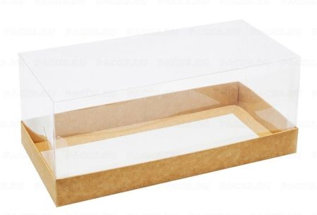 Коробка для рулета дно 255х120х30мм бурая (крышка 469745) 25/25