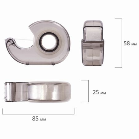 Канц.лента 19х10 в диспенсере BRAUBERG 1/12/144