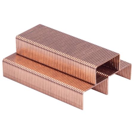 Скобы №10 1000шт медное покрытие BRAUBERG EXTRA 1/20