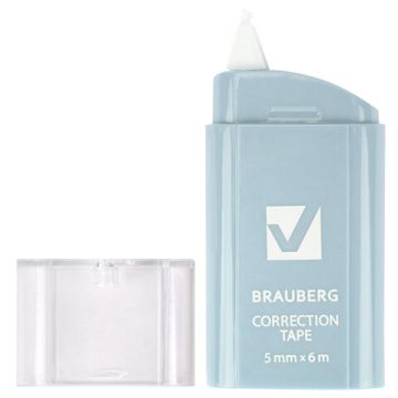 Корректирующая лента 5мм х 6м BRAUBERG COMPACT PASTEL 1/30/720 (Клиент)