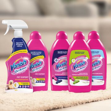 Средство жидкое 450мл Ваниш для ковров 3 в 1 для ручной чистки 1/16 (клиент)