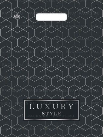 Пакет с вырубной ручкой (31х40)-30 Стиль лакшери Тико 50/1300