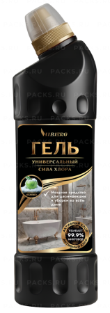 Средство жидкое 750мл чистящее универс гель HOME Сила хлора Зимнее яблоко HIBERG 1/12