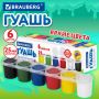 Гуашь 06цв 25мл BRAUBERG PREMIUM 1/18/72