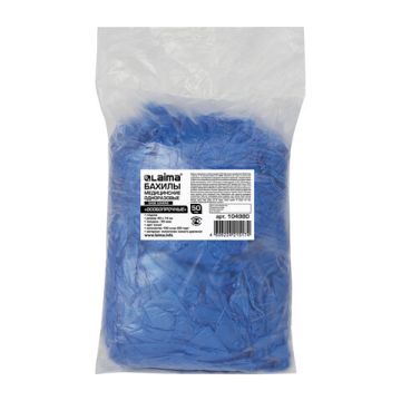 Чехол для обуви бахилы ЛАЙМА ОСОБО ПРОЧНЫЕ (50пар) 40х15 55 мкм 6гр ПНД 1/30 (Клиент)