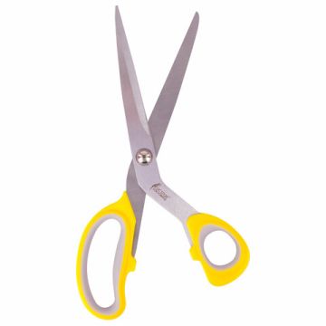 Ножницы 230мм портновские желтые с резиновыми вставками ОСТРОВ СОКРОВИЩ 1/12/96 (Клиент)