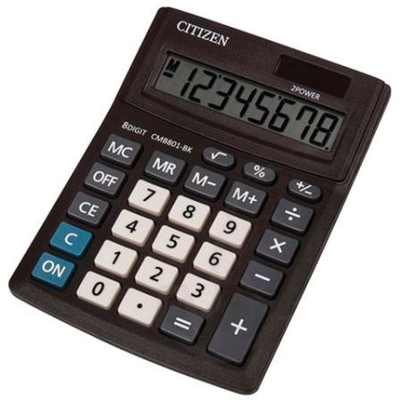 Калькулятор настольный CITIZEN BUSINESS LINE CMB801BK 8 разр дв.пит 102x137мм 1/50/100 (Клиент)