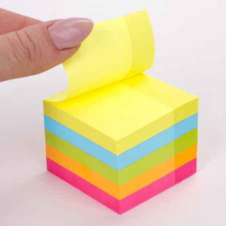 Блок самоклеящийся 51х51мм 400л 5цв неоновый ЮНЛАНДИЯ 1/24 (клиент)