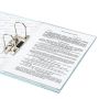 Папка-регистратор А4 75мм BRAUBERG ламинированная мятная 1/20