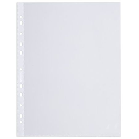 Перфофайлы А4 30 мкм перфорированные BRAUBERG ECONOMY 100шт 1/30