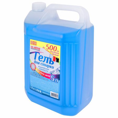 Средство жидкое 5л гель для стирки для всех видов тканей Laima Альпийская свежесть 1/4 (Клиент)