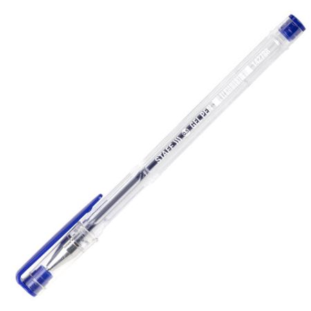 Ручка гелевая синяя 0,5мм линия 0,35мм STAFF Basic GP-789 1/50